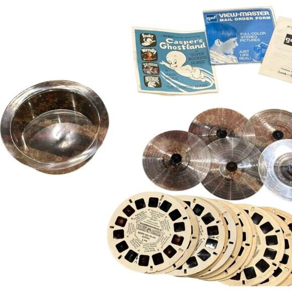 Vintage GAF Talking View-Master Gift Pak II With Reels & Records - Picture 3 of 12